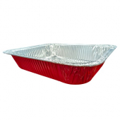 Primo - Steam Table Pan, 1/2 Size Red Aluminum, 100 count
