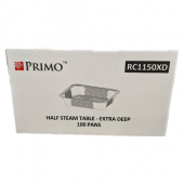 Primo - Steam Table Pan, Half Size Extra Deep, 12.75x10.375 Aluminum, 100 count