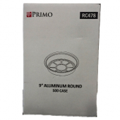 Primo - Aluminum Container, 9&quot; Round, 500 count