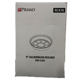 Primo - Aluminum Container, 9&quot; Round, 500 count