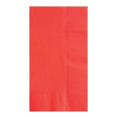 Dinner Napkin, 1/8 Fold, 2 Ply, 15x17, Red