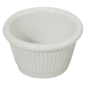 Winco - Fluted Ramekin, 1.5 oz White Melamine