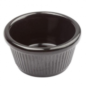 Winco - Fluted Ramekin, 3 oz Black Melamine