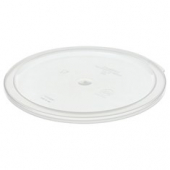 Food Storage Container Lid/Cover, Translucent Plastic Round, 6/8 quart container