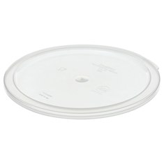 Food Storage Container Lid/Cover, Translucent Plastic Round, 6/8 quart container