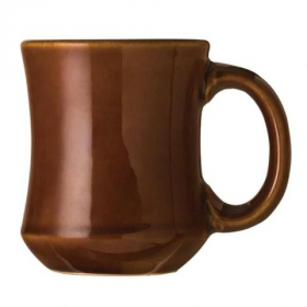 World Tableware - Ultima Princess Caramel Mug, 7 oz Brown Stoneware