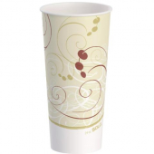 Solo - Cup, 24 oz &quot;Symphony&quot; Double Sided Poly Paper Cold Cup, 1000 count
