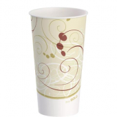 Solo - Cup, 32 oz &quot;Symphony&quot; Double Sided Poly Paper Cold Cup, 480 count