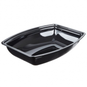 Cambro - Camwear Bowl, 2.9 Qt Black Ribbed Rectangular, each