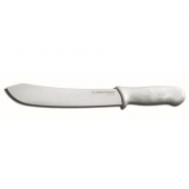 Dexter Russell - Sani-Safe Butcher Knife, 10&quot; Blade with White Plastic Handle, each