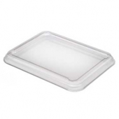 Sabert - Food Tray Lid, Fits 12-25 oz Trays, 5x6.6 Clear PET Plastic