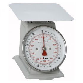 Winco - Receiving Scale, 2 Lb with Steel Platform, 6.5&quot; Dial