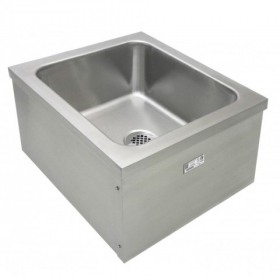 GSW - Mop Sink with Splash Guard, 20x24 Stainless Steel Floor Mount, each