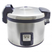 Rice Cooker, 30 Cup Stainless Steel, with Aluminum Cook Pot, Spatula and Measuring Cup, each
