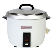 Rice Cooker/Warmer, 30 Cup Stainless Steel, with Aluminum Cook Pot, Spatula and Measuring Cup, each