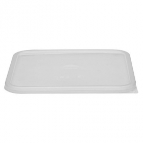 Cambro - CamSquares Food Storage Container Lid, Translucent Square Plastic, Fits 12/18/22 qt Contain