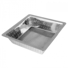 Floor Drain Strainer, 10x10x3 Stainless Steel, 0.8mm, each