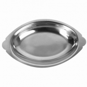 Au Gratin Tray, 20 oz Oval Stainless Steel