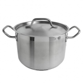 Stock Pot with lid, 8 Quart Stainless Steel, each