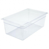 Winco - Food Pan, Full Size Clear PC Plastic, 7.75&quot; Deep