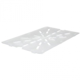 Winco - Food Pan Drain Shelf, Full Size Clear PC Plastic