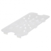 Winco - Food Pan Drain Shelf, 1/3 Size Clear PC Plastic