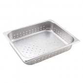 Winco - Steam Table Pan, 1/2 Size Perforated 25 Gauge Stainless Steel, 2.5&quot; Deep