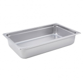 Winco - Steam Table Pan, Full Size 22 Gauge Stainless Steel, 4&quot; Deep, Anti-Jam, each