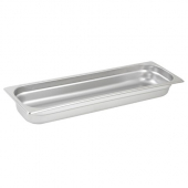 Winco - Steam Table Pan, 1/2 Long 22 Gauge Stainless Steel, 2.5&quot; Deep, Anti-Jam, each