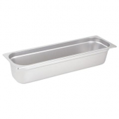 Winco - Steam Table Pan, 4&quot; Deep Half-Long 25 Gauge Stainless Steel, Anti-Jam