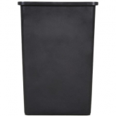 Winco PTCS-23L Trash Can, 23 gallon, Square, Tall, Blue Recycle