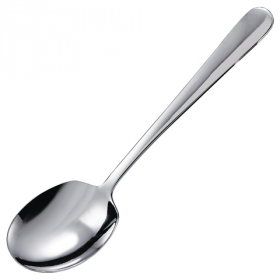 Winco - Serving Spoon, Round Edge Stainless Steel, 12 count | SRS-2 ...