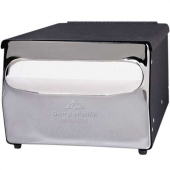 Dixie - Napkin Dispenser, Full Fold Countertop, Black &amp; Chrome, Holds 350 Napkins, each