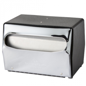 Dixie - Napkin Dispenser, Full Fold Tabletop, Black &amp; Chrome, Holds 200 Napkins, each