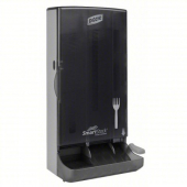 Dixie Ultra Smartstock - Fork Dispenser on Countertop Stand or Wall, Translucent Black, each