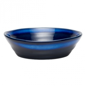 Libbey - Stonewash Low Bowl, 7.5&quot; Round Blue Stoneware, 12 count
