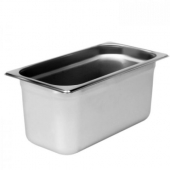 Steam Table Pan, 1/3 Size 22 Gauge Stainless Steel, 6&quot; Deep Anti Jam, each