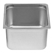 Steam Table Pan, 1/6 Size 24 Gauge Stainless Steel, 6&quot; Deep Anti Jam