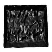 Fineline Settings - Tiny Tempations Cocktail Plate, 2.5&quot; Mini Black Plastic, 120 count