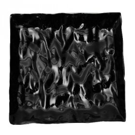Fineline Settings - Tiny Tempations Cocktail Plate, 2.5&quot; Mini Black Plastic, 120 count