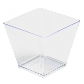 Fineline Settings - Tiny Temptations Tiny Cube, 2 oz Clear Plastic, 200 count