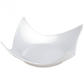 Fineline Settings - Tiny Temptations Tiny Torte Tray, 2.75x2.75 White Plastic