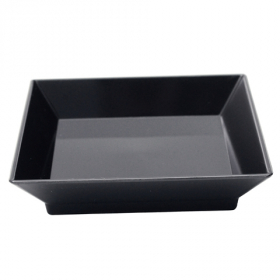 Fineline Settings - Tiny Tempations Tiny Tray, 2.25x2.25 Black Plastic, 200 count