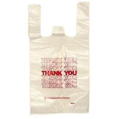 T-Shirt Bag, Thank You Print, 12x7x22, 20 mic