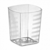 Emi Yoshi - Squares Tumbler, 9 oz Clear Plastic, 168 count