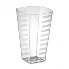 Emi Yoshi - Squares Tumbler, 10 oz Clear Plastic, 168 count