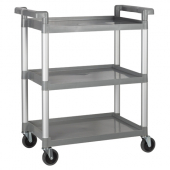 Winco - Utility Cart, 3 Tier Gray, 32x16.125x36.75