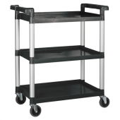 Winco - Utility Cart, 3 Tier Black, 32x16.125x36.75