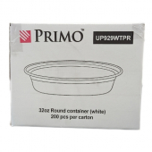 Primo - Food Container, 32 oz Round White Base, 200 count