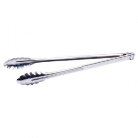Winco - Tongs, 12&quot; Stainless Steel Utility Tong with Locking Ring